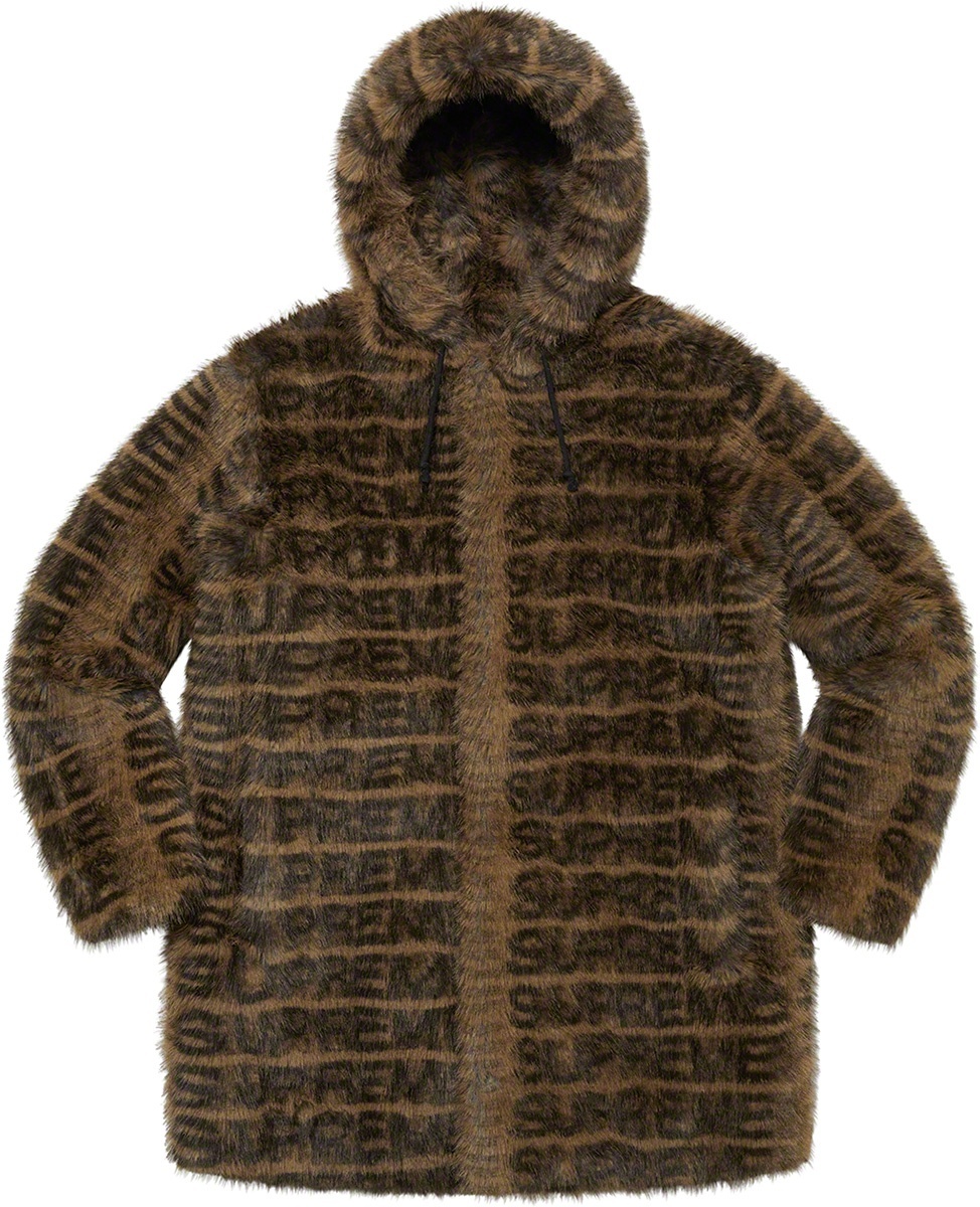 Faux Fur Hooded Coat view 8